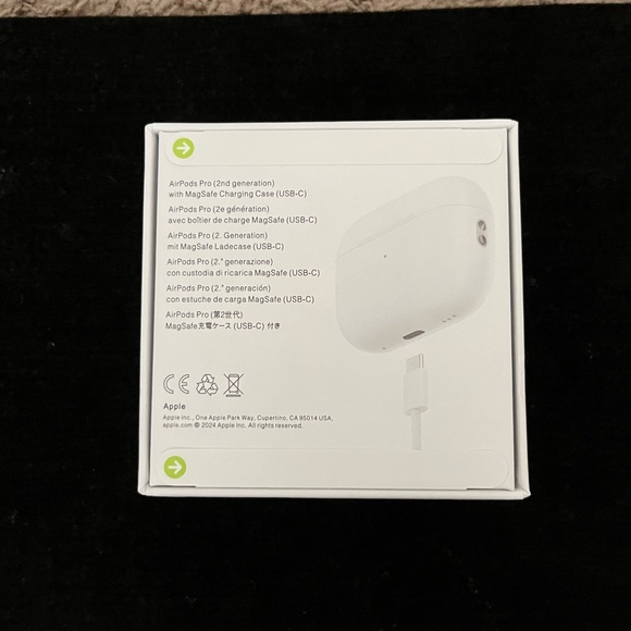 New in Box Apple AirPods Pro 2nd Generation with MagSafe Charging Case - White - Picture 2 of 5